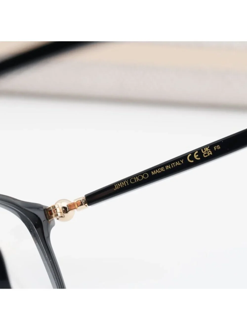 Jimmy Choo JC377 0807 00 Eyeglasses Black 53mm Rectangle Frame